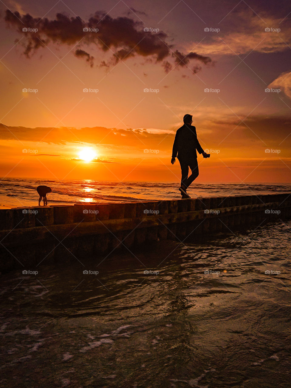 Sunset in Baltic Sea, Poland