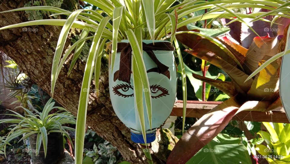 Custom milk carton planter with artwork