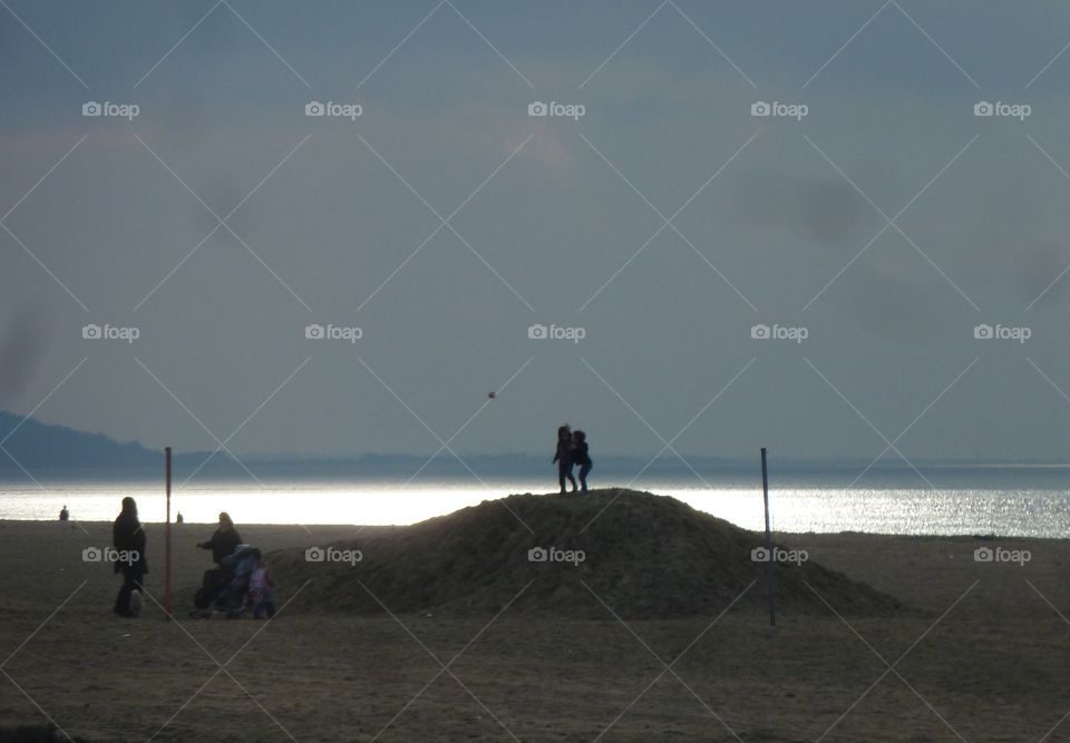 on the beach in Deauville