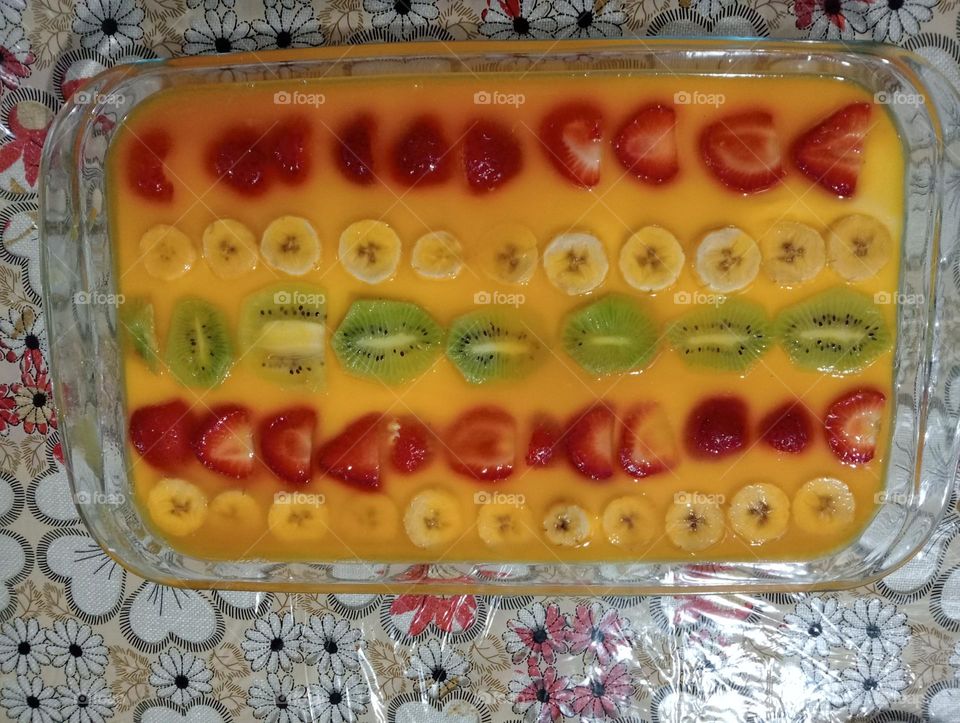 delicious cake and multicolor