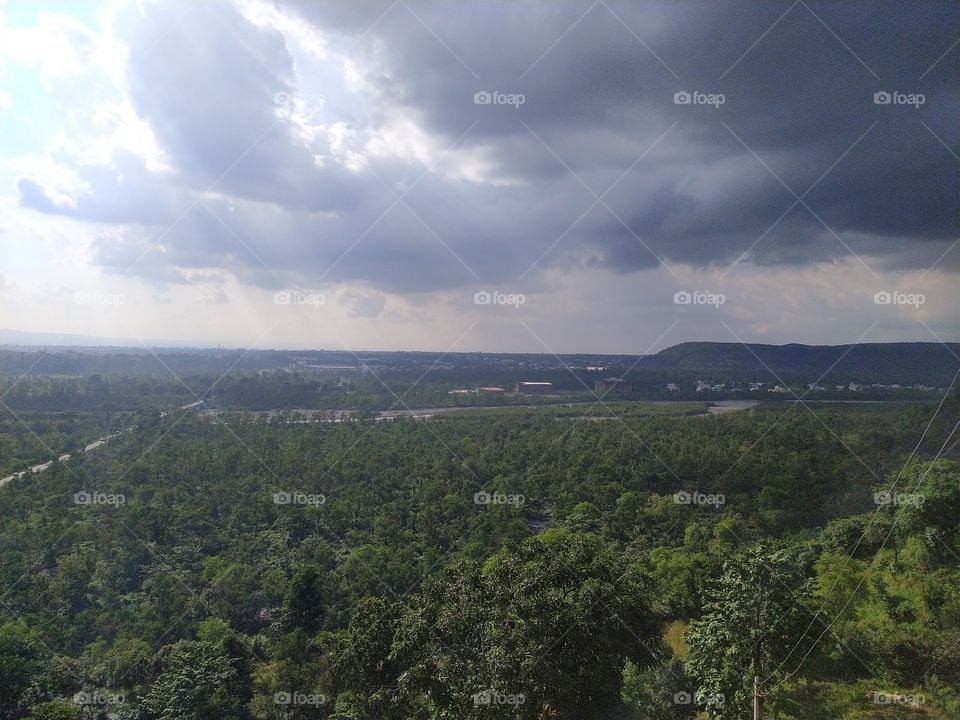 Beautiful view of lush green Doon Valley