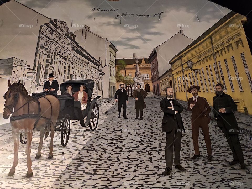 Novi Sad Serbia Bohemian legacy graffiti