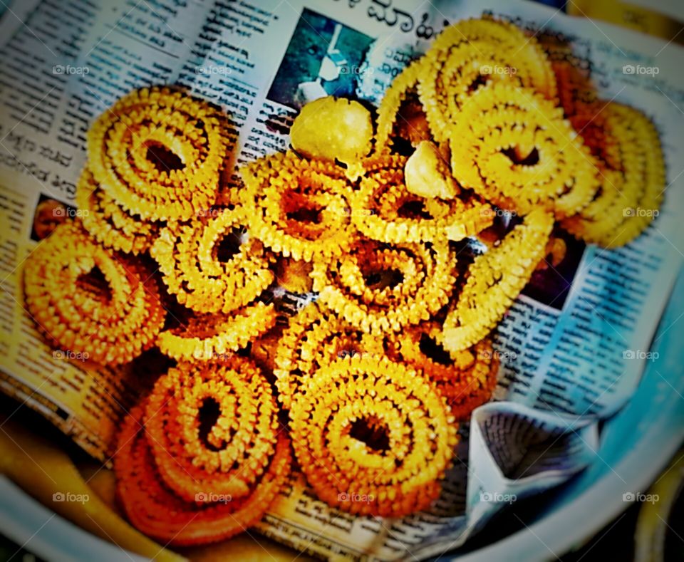 snacks. indian snacks "chakkuli"