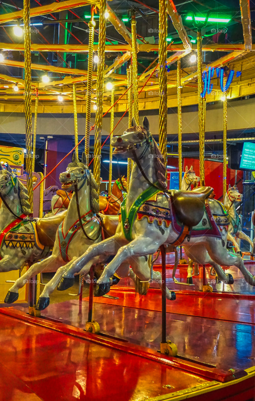 Carousel horses at Glenelg