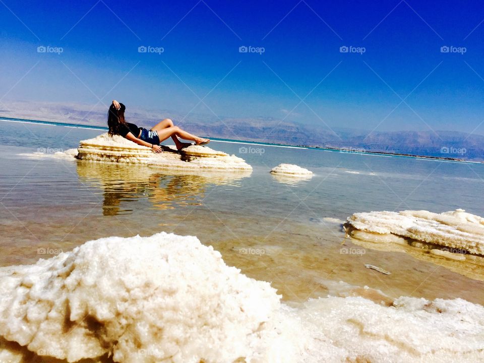 Young woman at beach