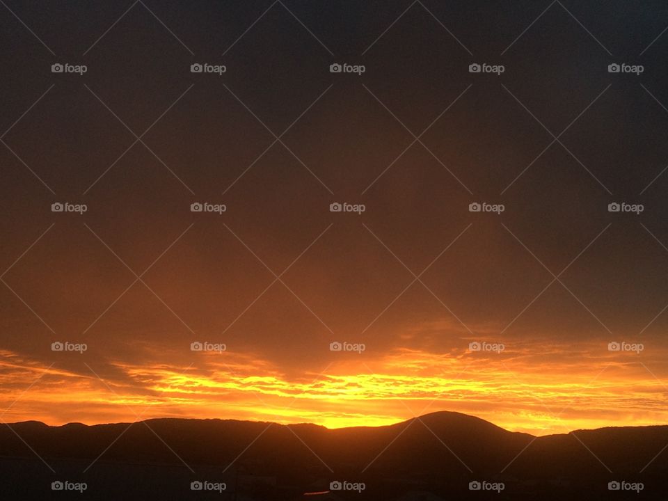 sun set landscape