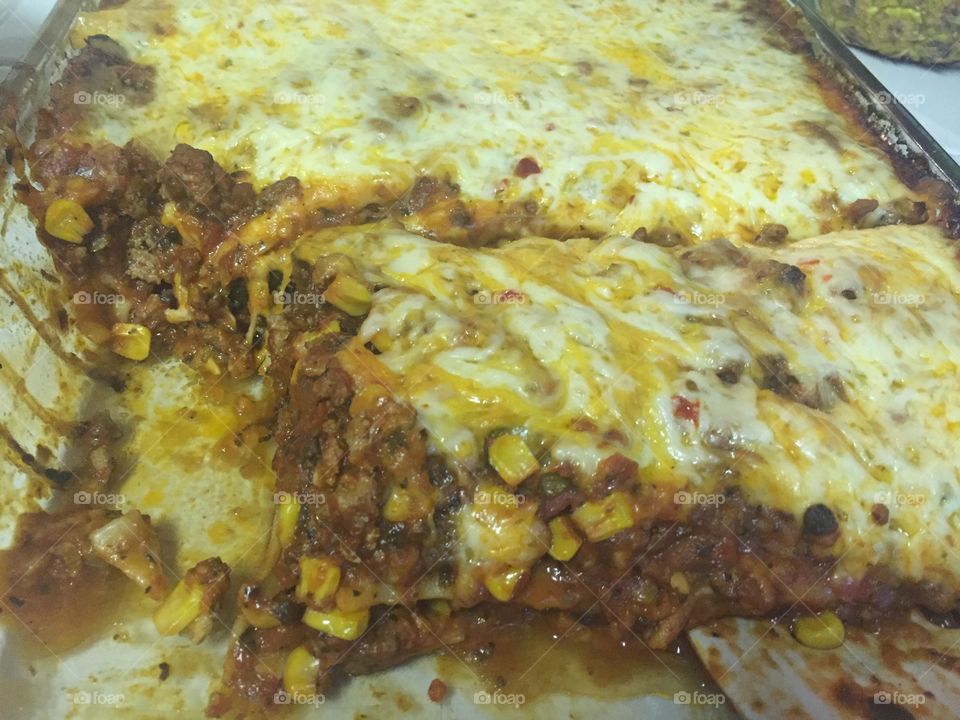 Gotta love homemade cheesy Lasagna!