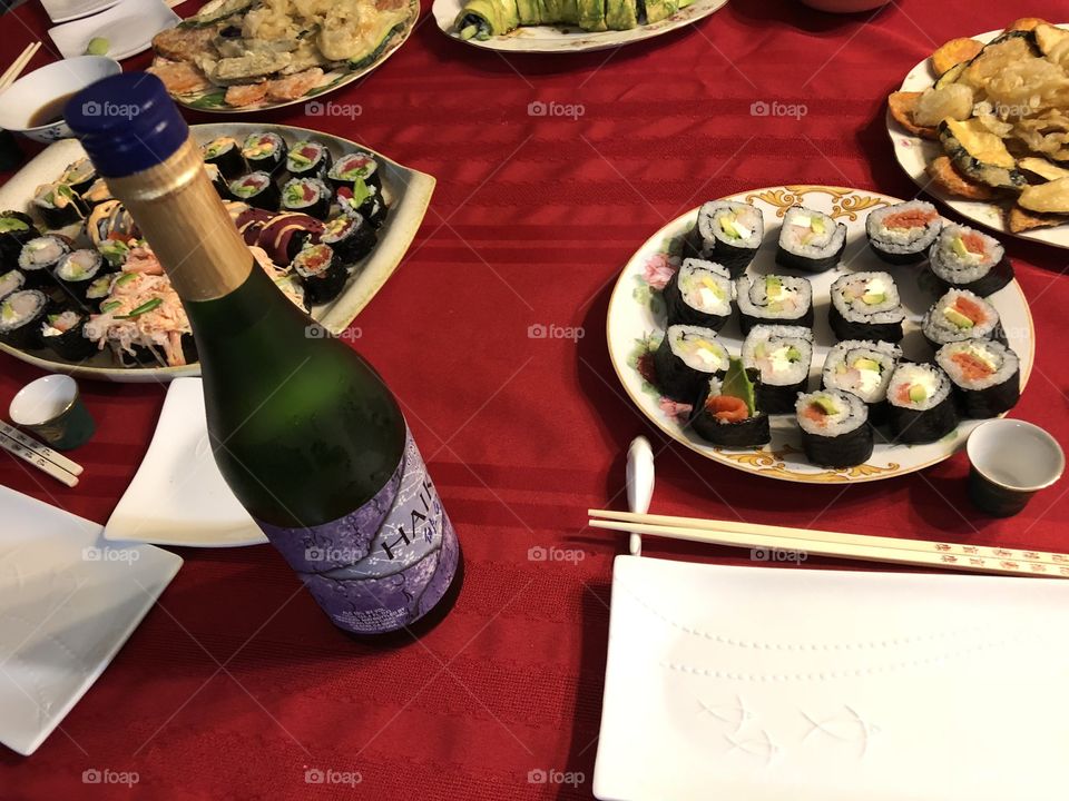Sushi and Saki
