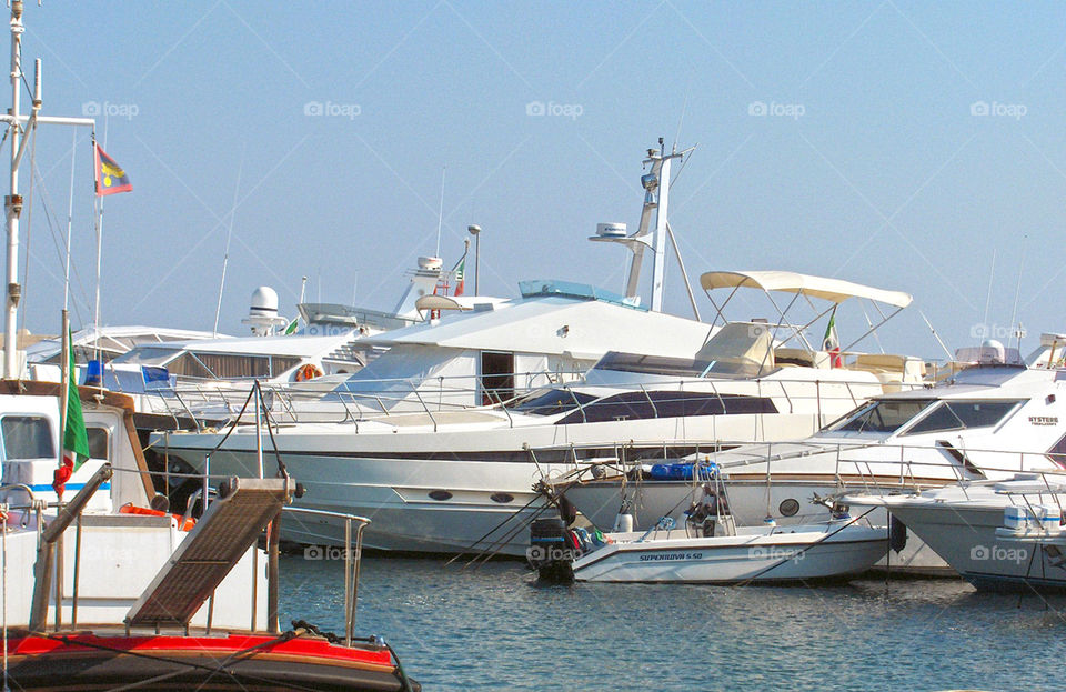 Yachts and boats in Italy