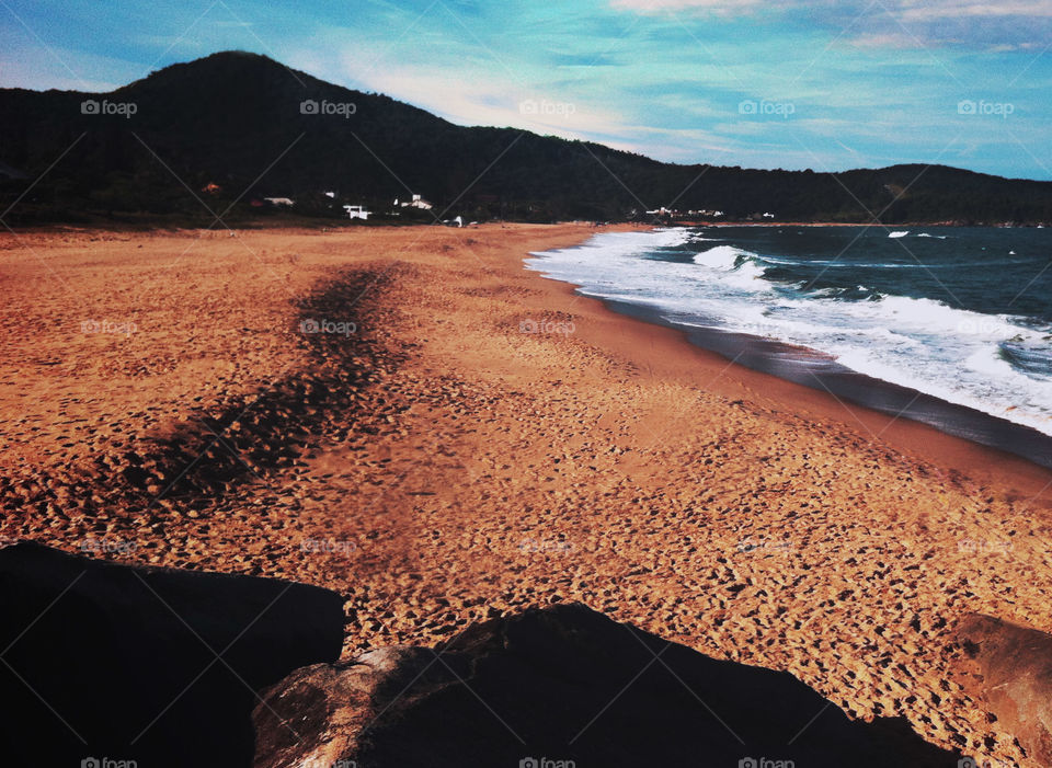 The empty beach -Santa Catarina -Brazil