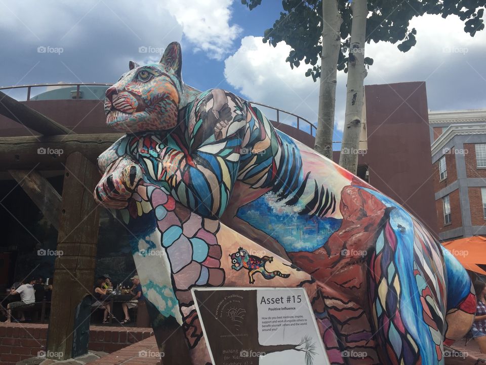 Panther sculpture in Sedona