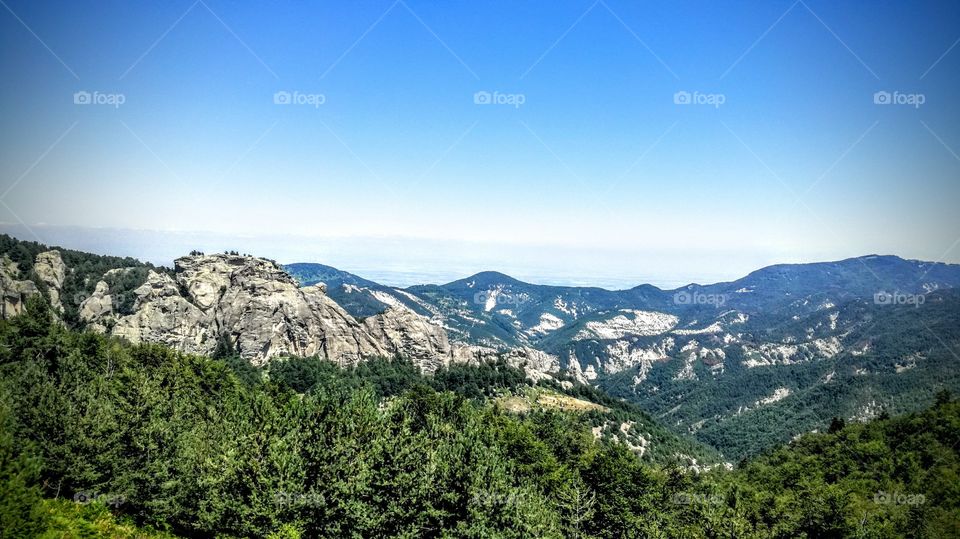 rock in rodophi mountain Bulgaria