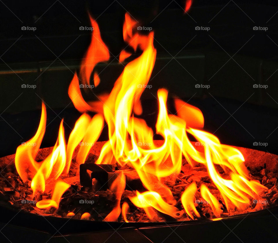 yellow red hot fire by delvec