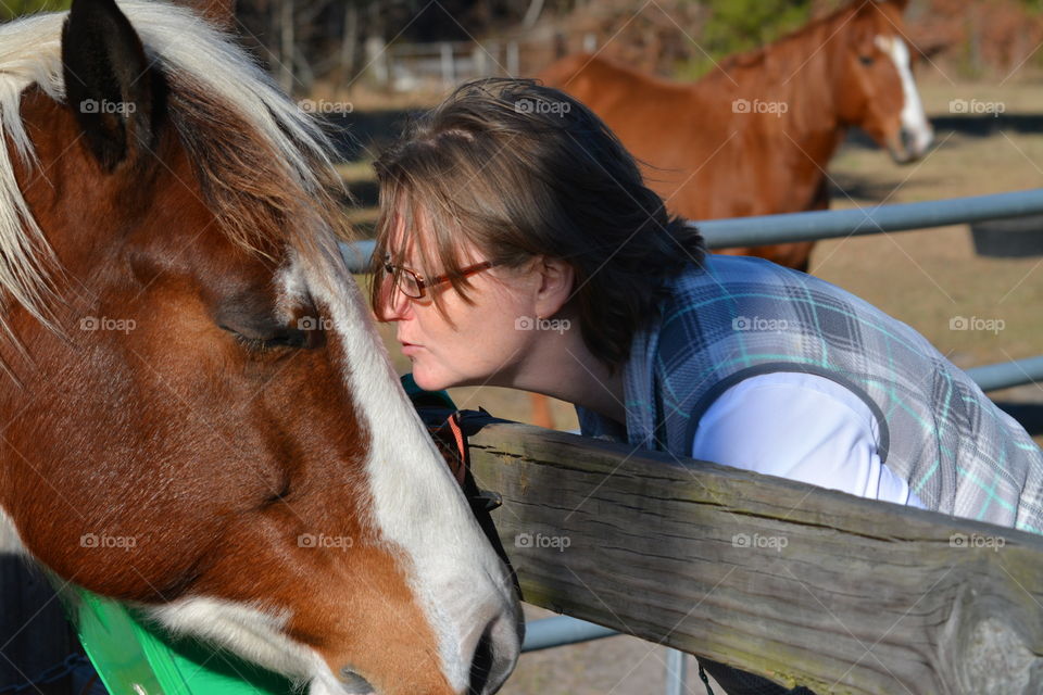 Horse Love, on the farm in South Carolina
