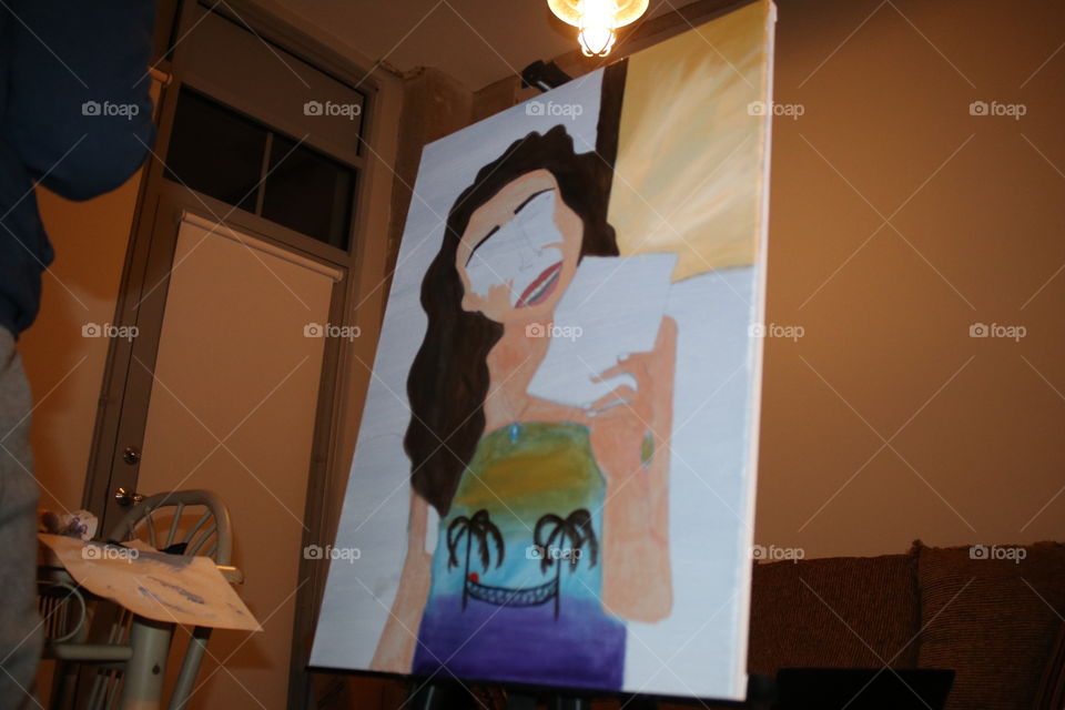 Painting in progress 