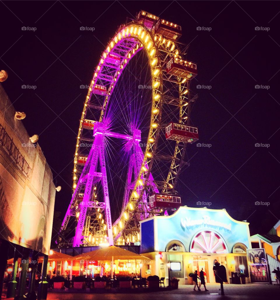 Amusement Park night time