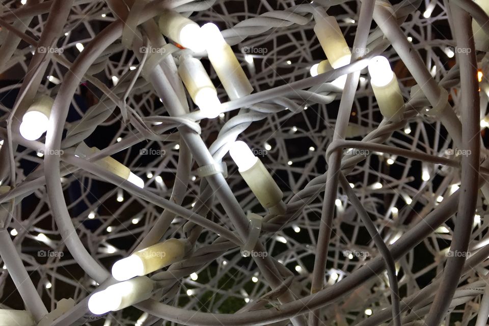 Christmas lights in a ball 