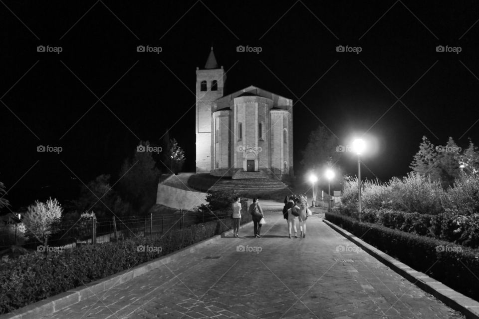 Church. Offida, italy