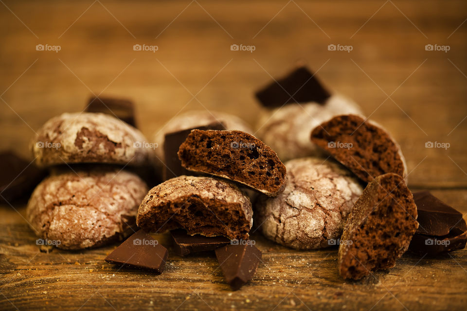 No Person, Food, Still Life, Chocolate, Wood