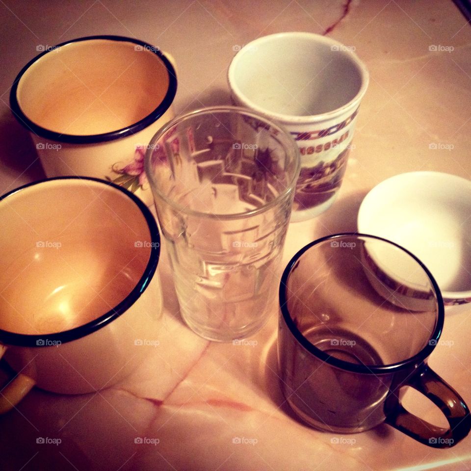 Cups and glasses