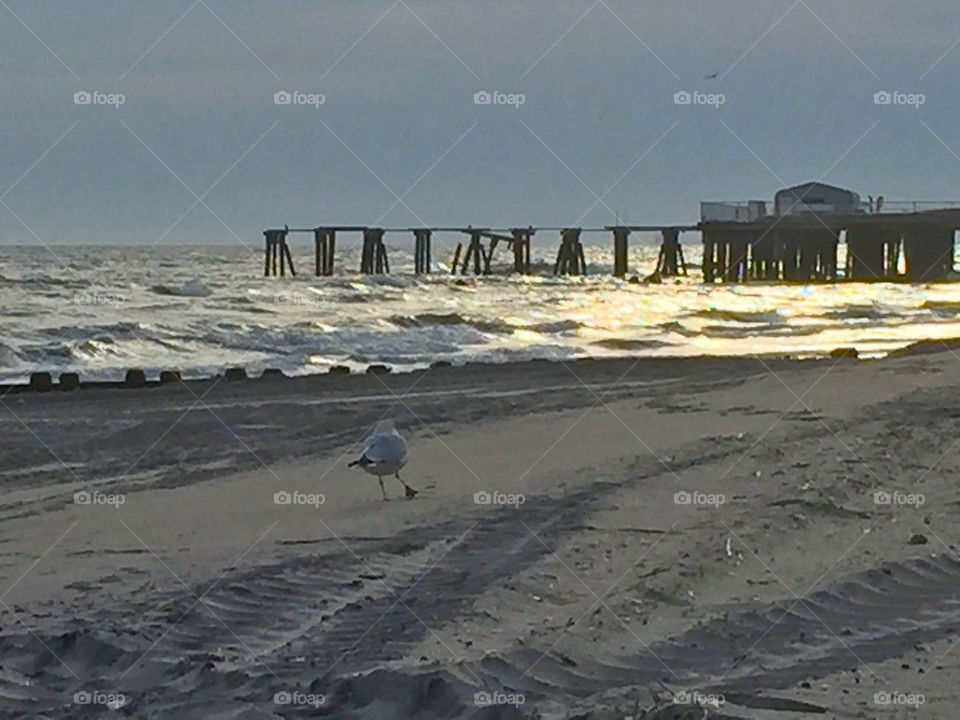 Pier at sunset