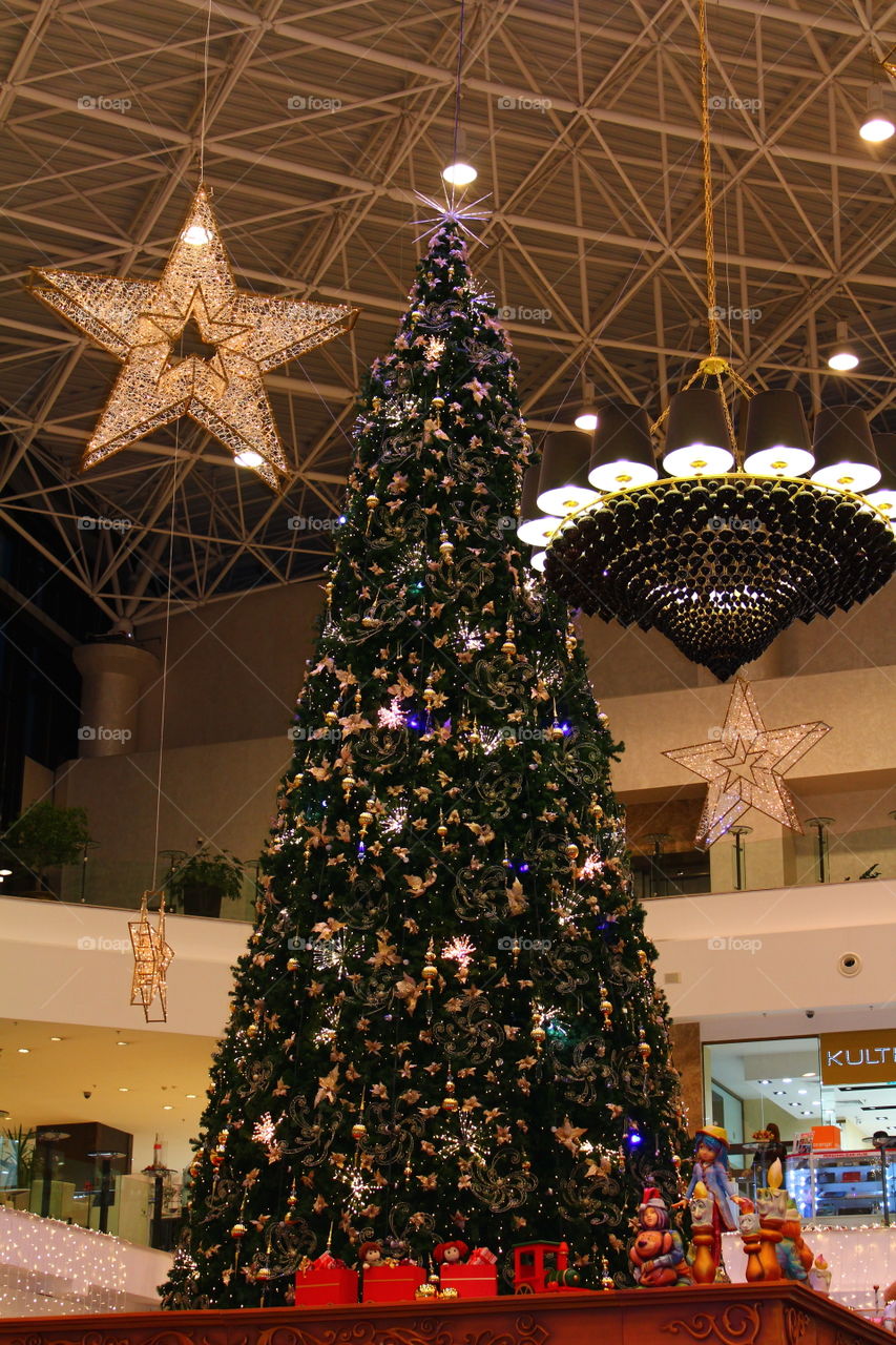 Christmas tree in a mall