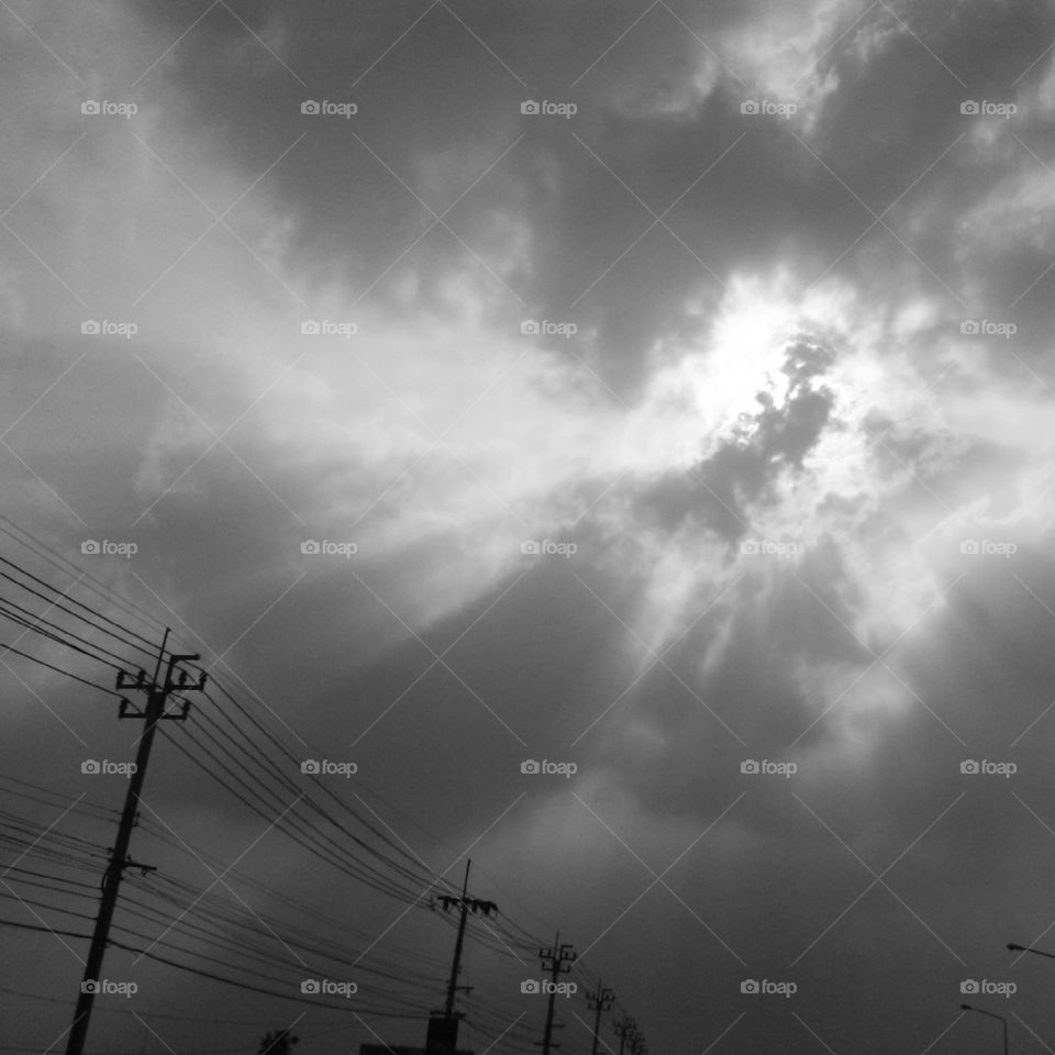 Dramatic Sky (Black and White)