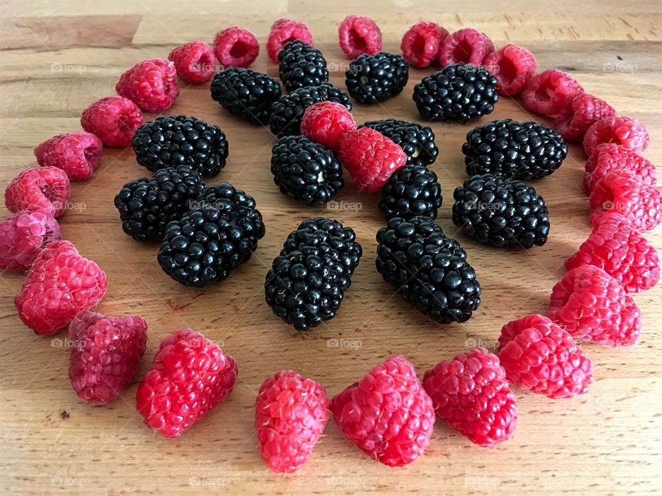 Black and Red Berries 