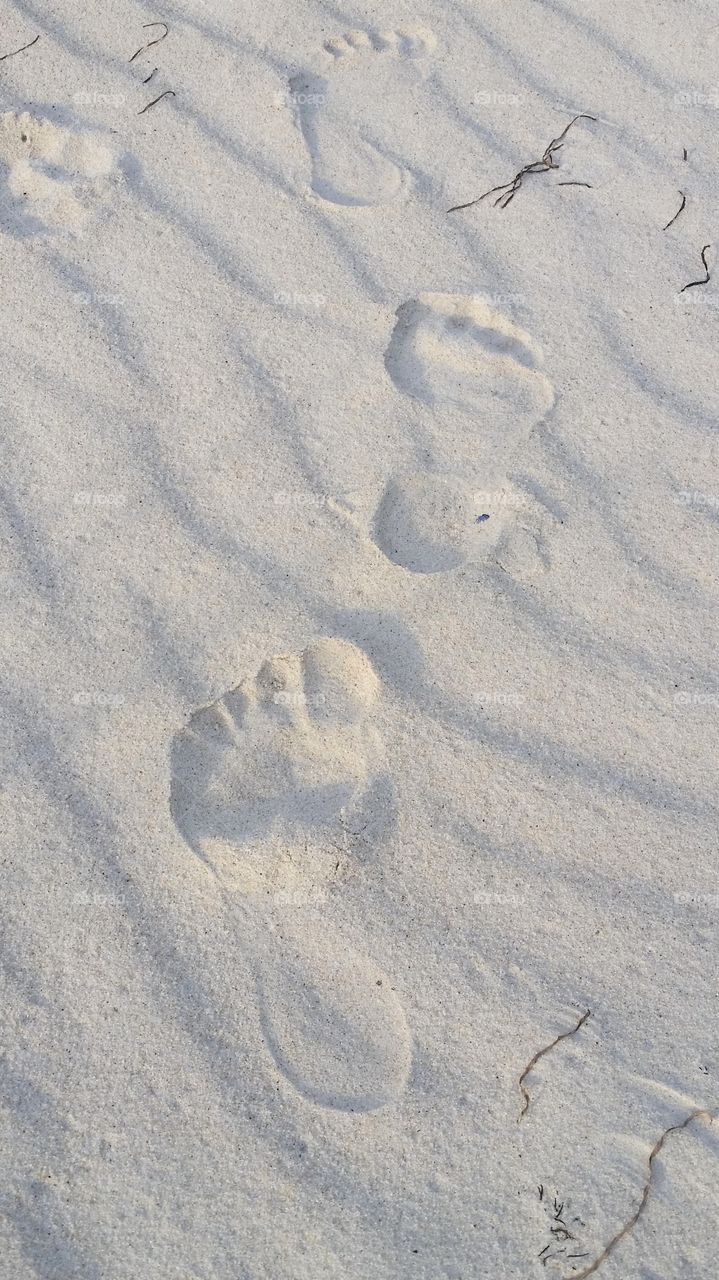 Fußspuren im Sand