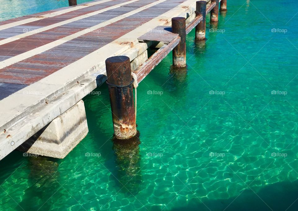 Pier In Philipsburg St. Martin, Island Paradise, Turquoise Waters, Caribbean Ocean, Swimming In The Caribbean, Calm Waters, Oceanside View