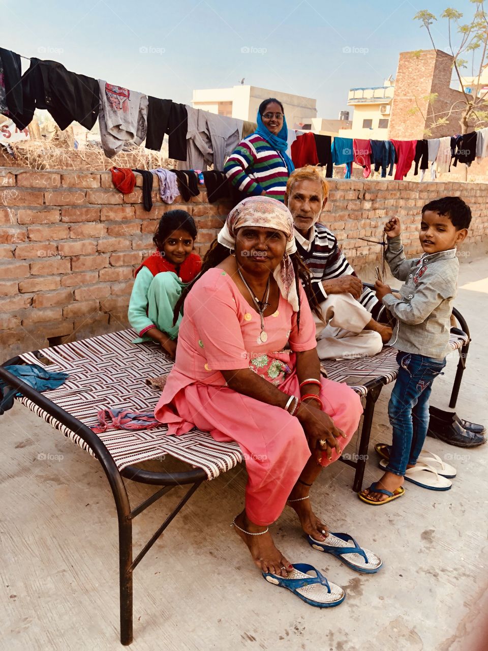 Family enjoying a beautiful day out