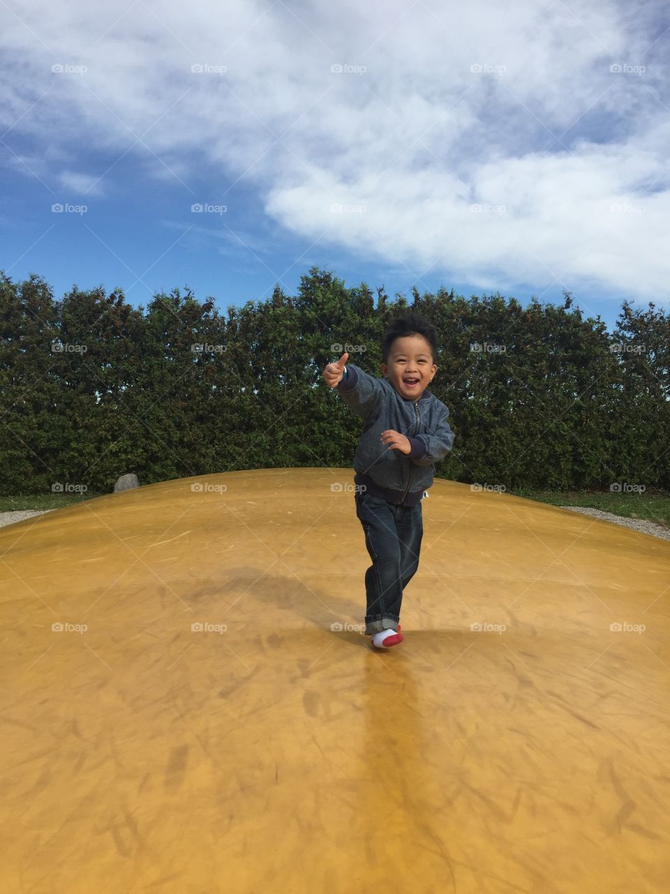 Running and having fun