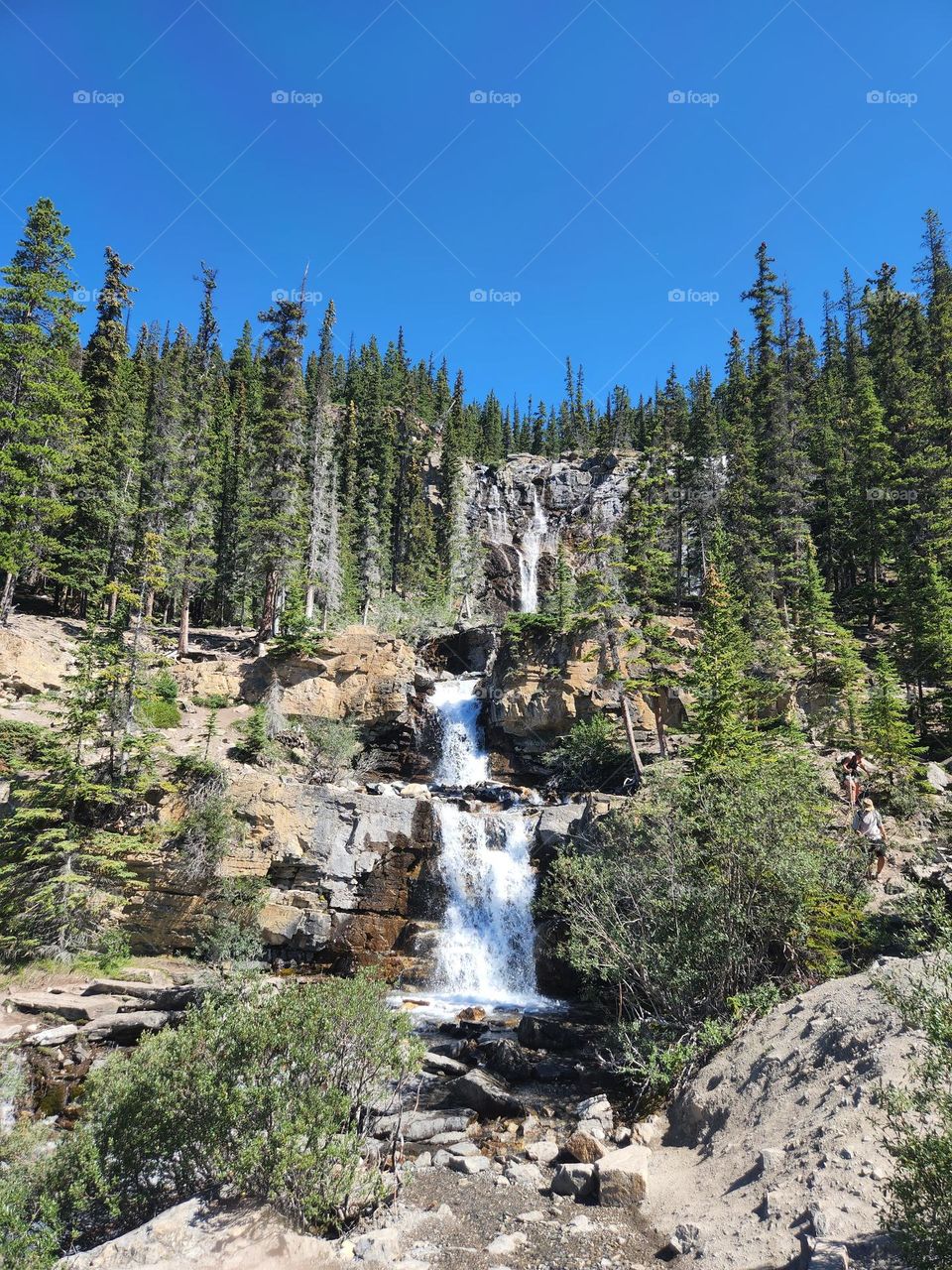 Tangle falls in the Rocky Mountains