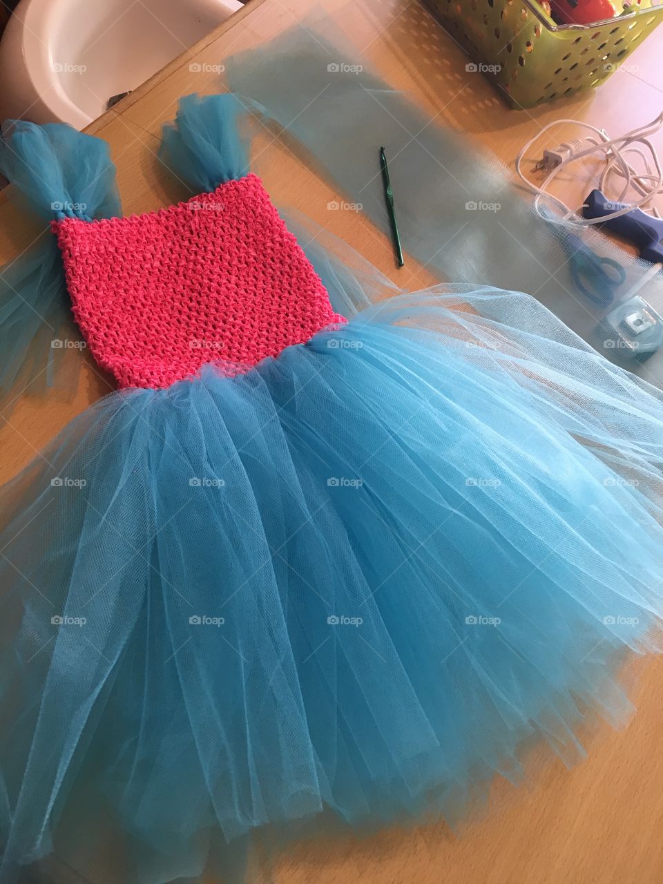 Making a tulle dress