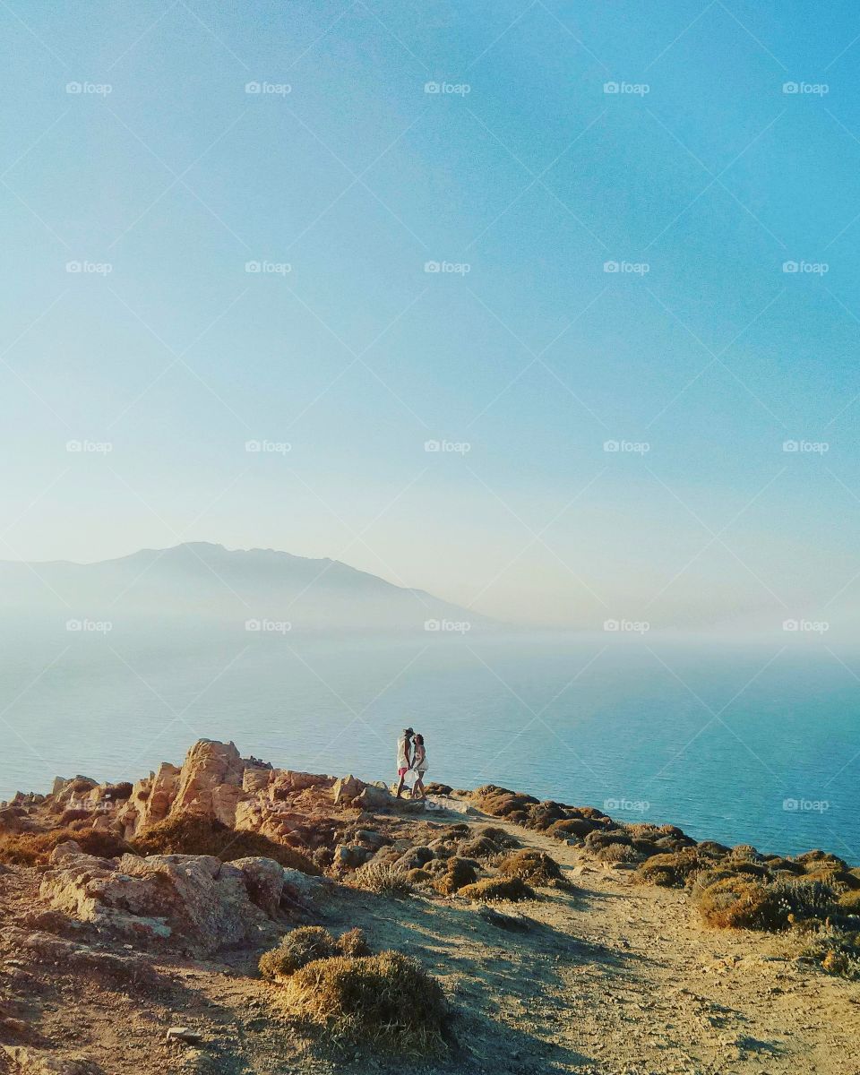 couple enjoys the view