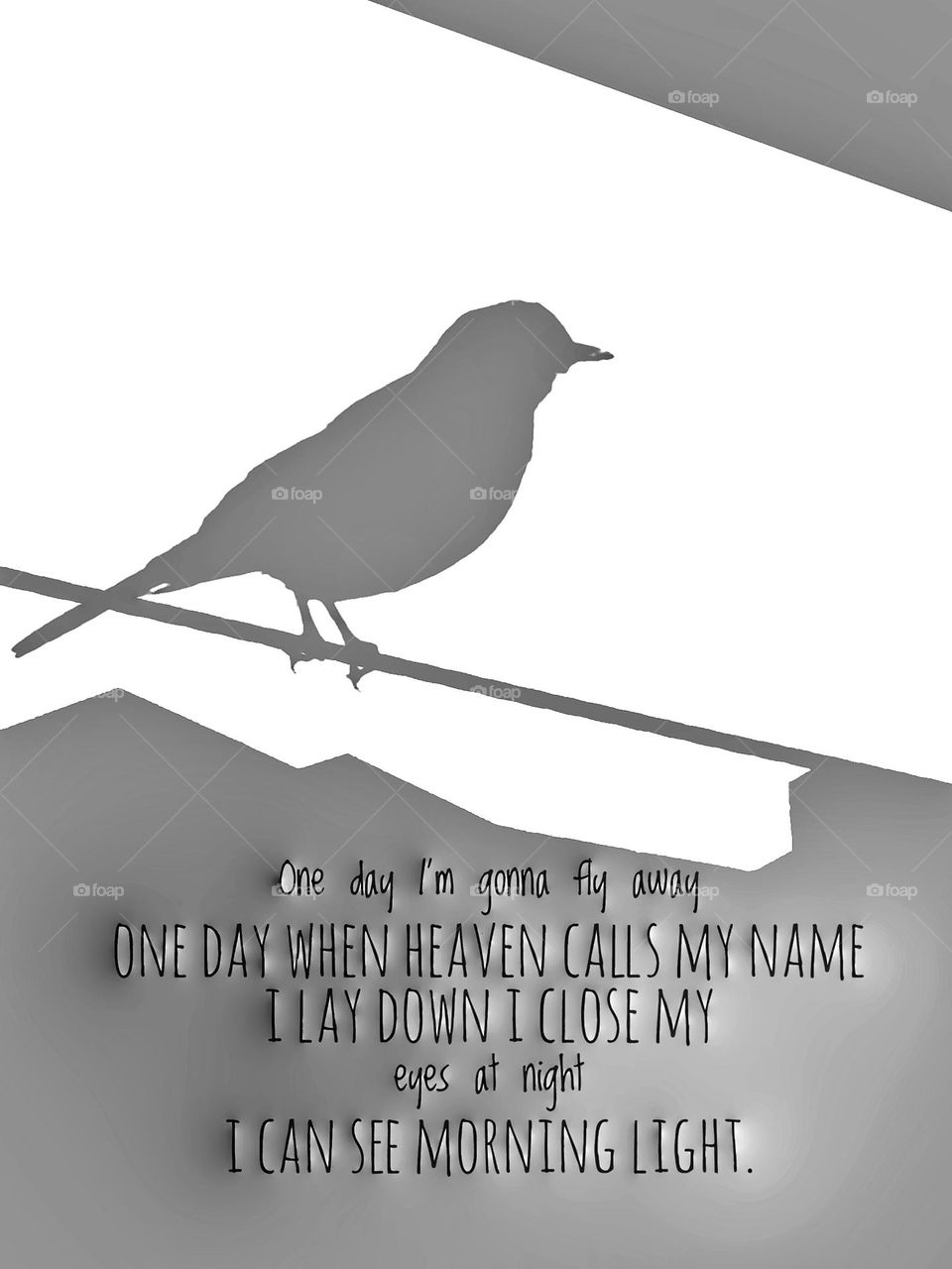 One day I'm gonna fly away