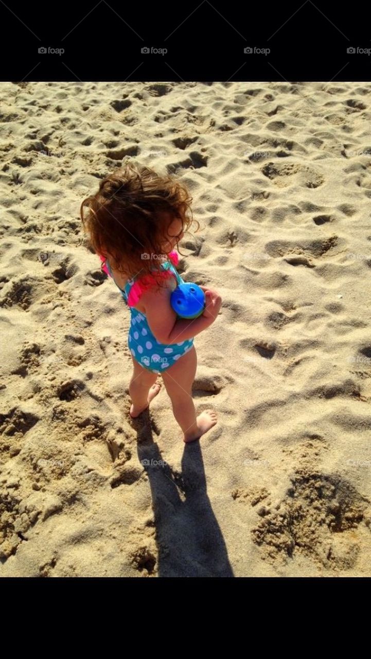 Little Jersey Girl on the Beach