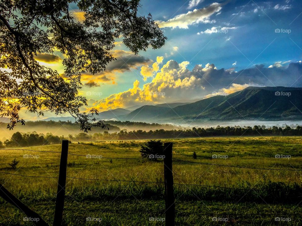 Sunrise in the Smoky Mountains