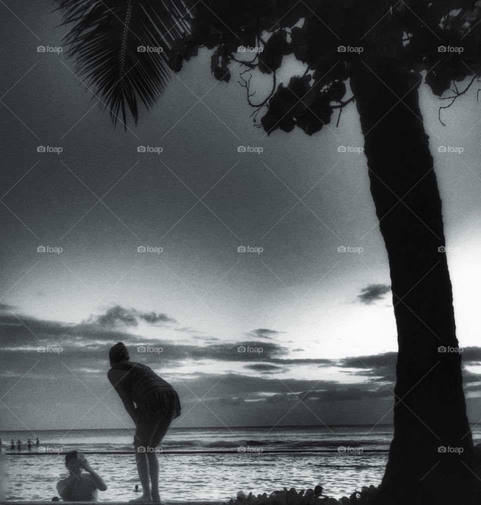 Waikiki bathing beauty