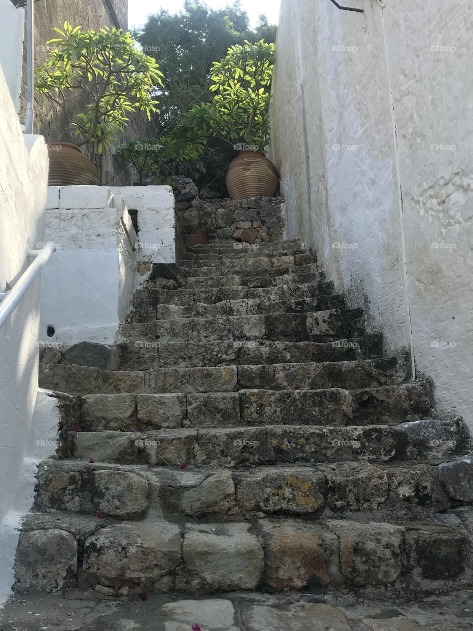 Staircase to a Greek Island Paradise