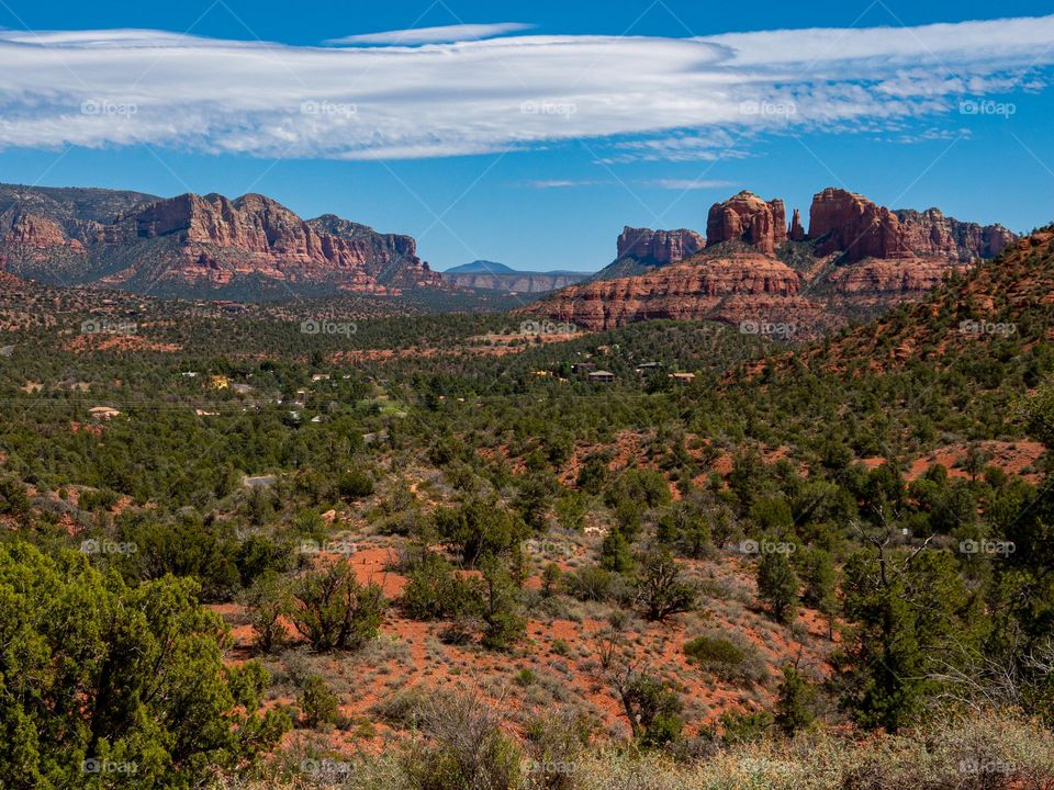The famous red rocks of gorgeous Sedona Arizona were created from many centuries of natural occurrences