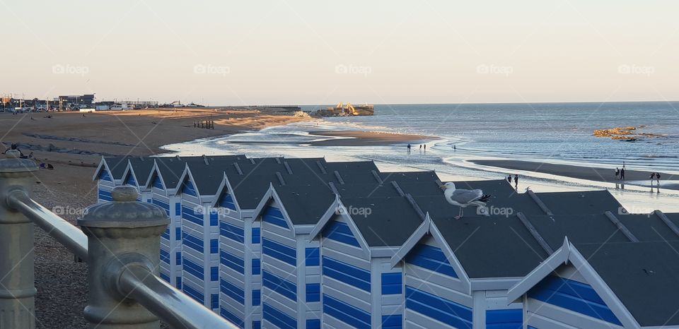 Beach huts