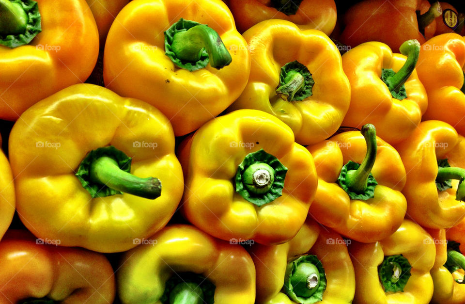 yellow food peppers raw by bsa