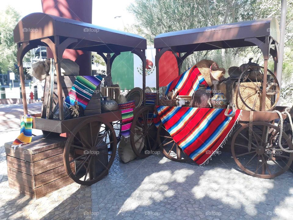 Beautiful Spanish display for Mexican Independence Day weekend.