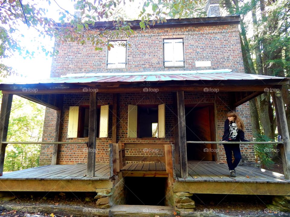 old colonial era British outpost at Oconee station historical site in South Carolina