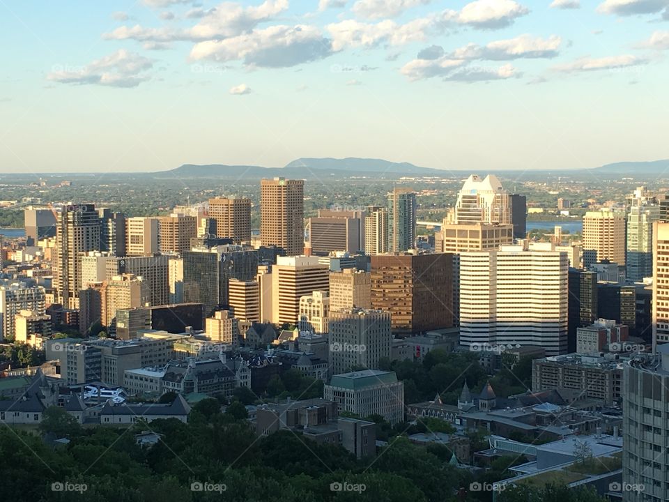 View from Mont Royal in Montreal