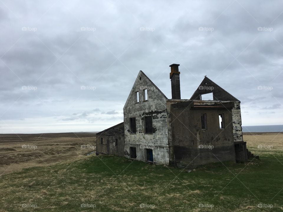 Abandoned house near Budir, Iceland. 