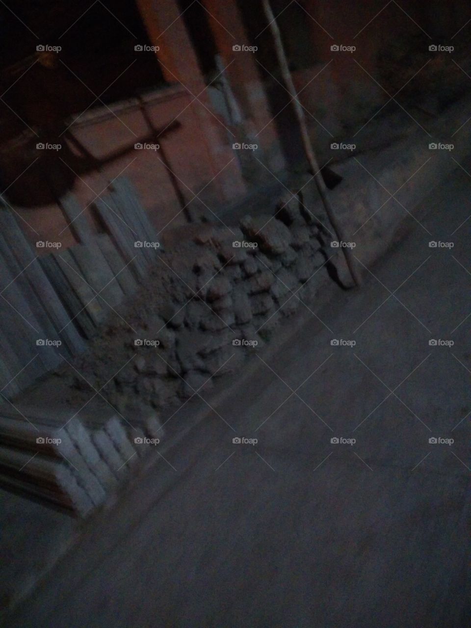 road side in the night