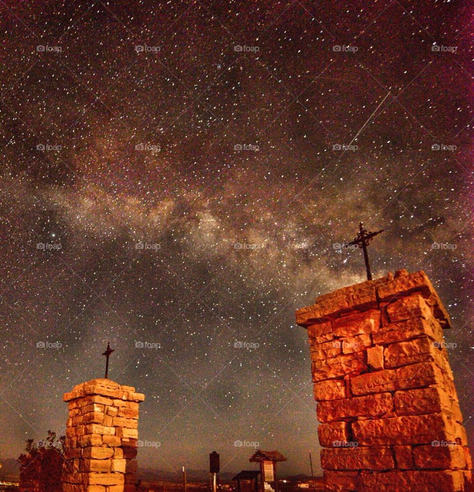 Milky Way over Terlingua Cemetary