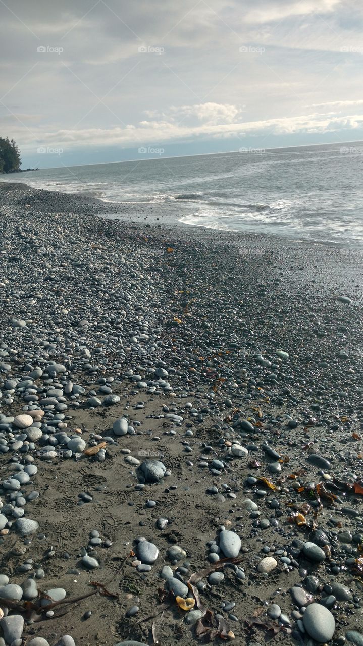 French Beach Low Tide Sunny Summer